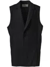Entire Studios Single-breasted Waistcoat In Black