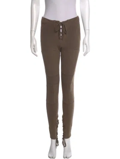 Pre-owned Entire Studios Skinny Leg Pants In Brown