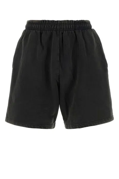 Entire Studios Slate Cotton Bermuda Shorts In Black