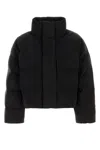 Entire Studios Slate Cotton Down Jacket In Black