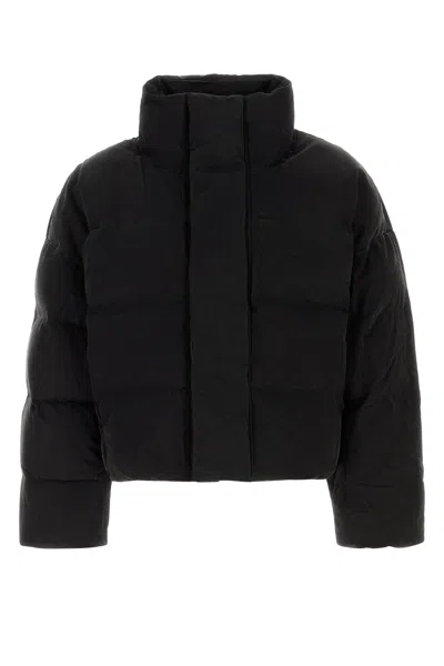 Entire Studios Slate Cotton Down Jacket In Black
