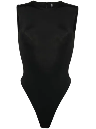 Entire Studios Sleeveless Bodysuit In Black