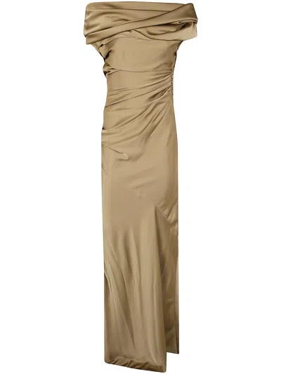 Entire Studios Sleeveless Bound Dress In Green