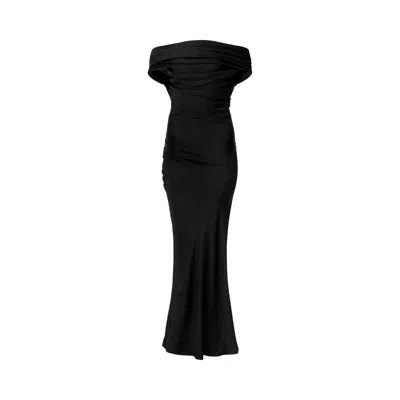 Pre-owned Entire Studios Sleeveless Bound Dress 'obsidian' | Black | Women's Size Xs