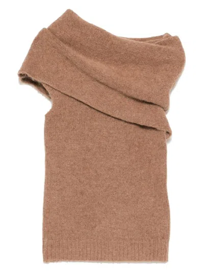 Entire Studios Sleeveless Bound Top Rye Clothing In Brown