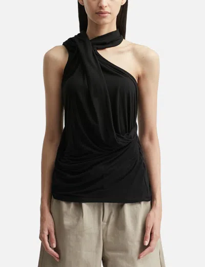 Entire Studios Sleeveless Dalters Top Soot In Black