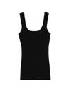 Entire Studios Squared Neck Top In Black