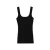 Entire Studios Squared Neck Top In Black