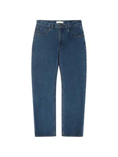 Entire Studios Slem Washed-finish Jeans In Blue