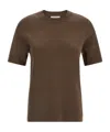 Entire Studios Mercerized Crew Neck T-shirt In Brown