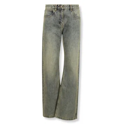 Entire Studios Slim-fit Jeans With Subtle Wave Pattern In Gray