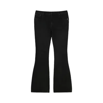 Pre-owned Entire Studios Slim-flared Jeans 'magnetite' | Black | Men's Size S