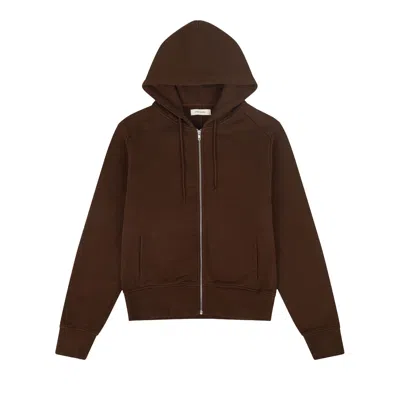 Pre-owned Entire Studios Slim Zip Up 'brunette' | Brown | Men's Size Xl