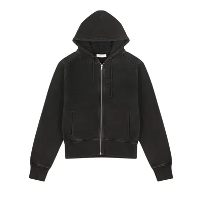 Pre-owned Entire Studios Slim Zip Up 'washed Black' | Men's Size Xxl