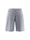 Entire Studios Light-washed Denim Bermuda Shorts In Blue