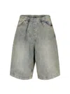 Entire Studios Spar Denim Shorts In Light Blue