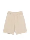 Entire Studios Spar Elasticated Shorts In Neutral