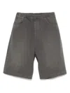 Entire Studios Bermuda Shorts With Front And Back Pockets In 灰色
