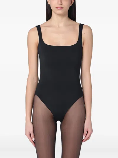 Entire Studios Square-neck Bodysuit In Black