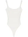 Entire Studios Square Neck Bodysuit In White