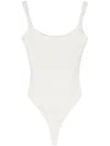 Entire Studios Square Neck Bodysuit In Ri Rice
