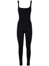 Entire Studios Square Neck Catsuit In Black