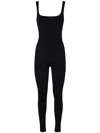 Entire Studios Square Neck Catsuit In Black