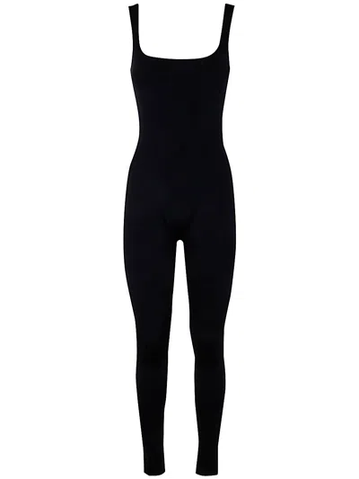 Entire Studios Square Neck Catsuit - Nylon Spandex In Black