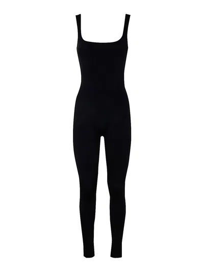 Entire Studios Square Neck Catsuit - Nylon Spandex In Black
