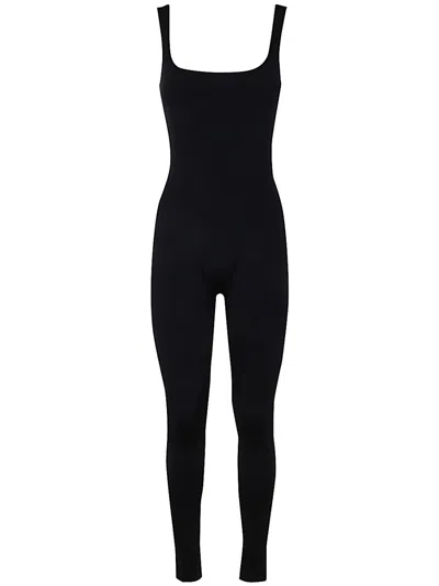 Entire Studios Square Neck Catsuit - Nylon Spandex In Black