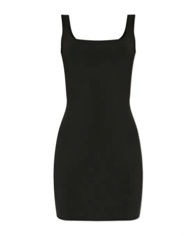 Entire Studios Square Neck Dress In Black