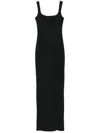 Entire Studios Square Neck Sleeveless Maxi Dress In Grey