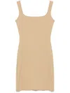 Entire Studios Square-neck Mini Dress In Neutrals