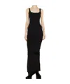 Entire Studios Square Neck Sleeveless Maxi Dress In Black