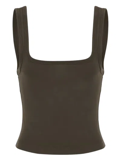 Entire Studios Square-neck Tank Top In Brown
