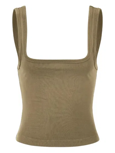 Entire Studios Square-neck Tank Top In Brown