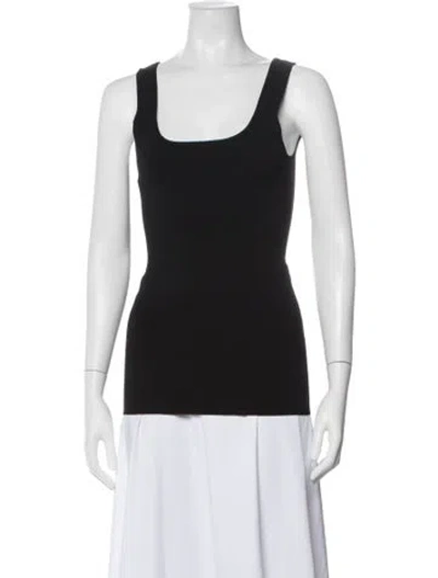 Pre-owned Entire Studios Square Neckline Sleeveless Top In Black