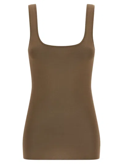 Entire Studios Square Neckline Top Tops Brown