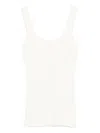 Entire Studios Squared-neck Tank Top In White