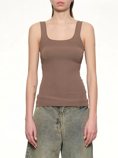 Entire Studios Squared Neck Top In Nude