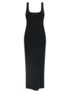 Entire Studios Squared Neckline Dress In Black