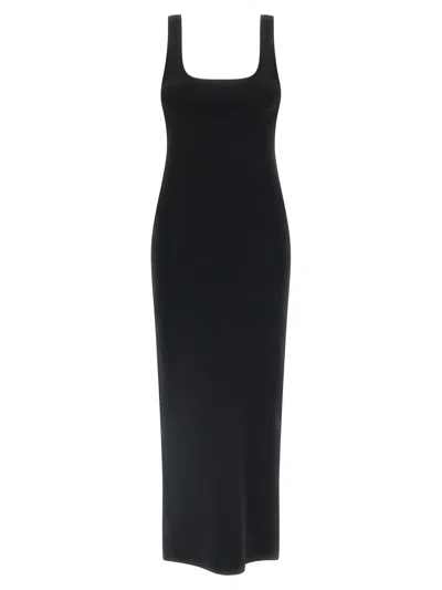 Entire Studios Squared Neckline Dress In Black