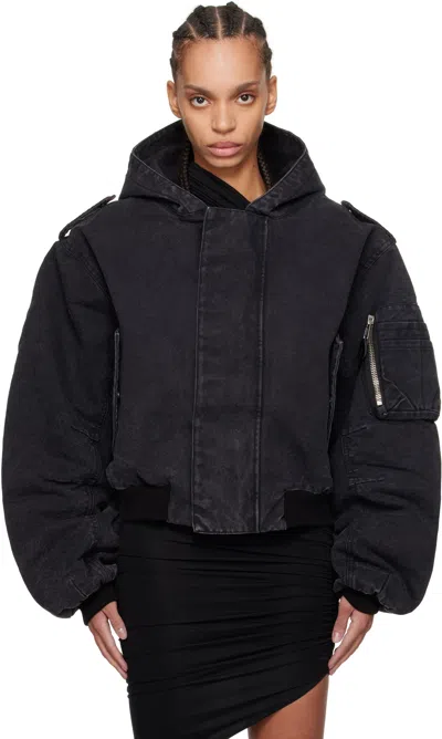 Entire Studios Ssense Exclusive W2 Bomber Jacket In Iron