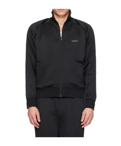 Entire Studios Stand-collar Zip-up Casual Jacket In Black