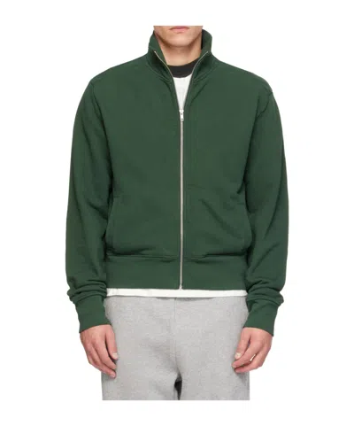 Entire Studios Stand-collar Zip-up Sweatshirt In Green