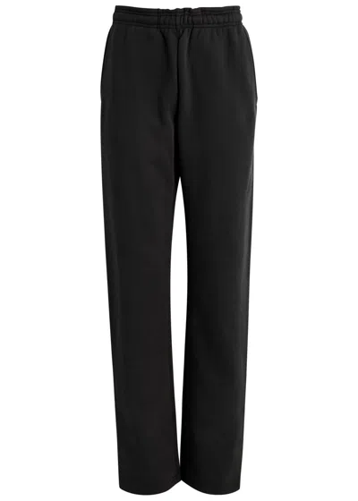 Entire Studios Straight-leg Cotton Sweatpants In Black