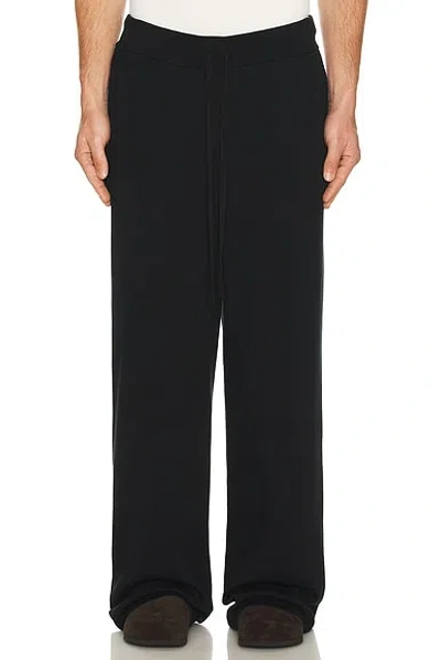 Entire Studios Straight Leg Knit Pant In Black