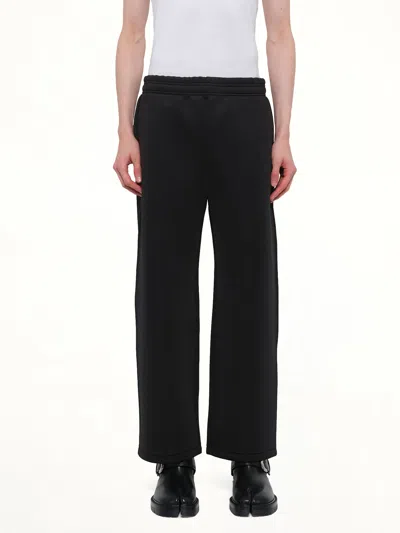 Entire Studios Straight Leg Scuba Sweatpants In Black