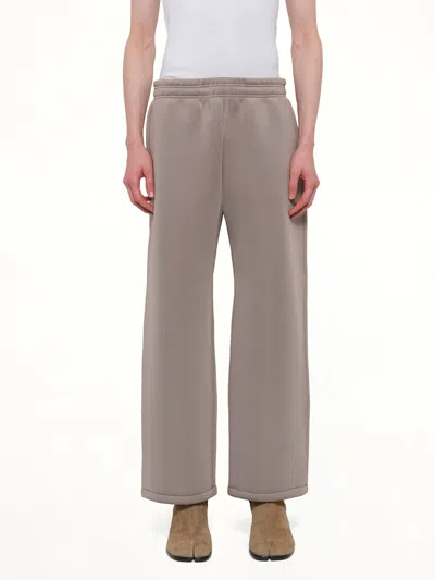 Entire Studios Straight Leg Scuba Sweatpants In Brown