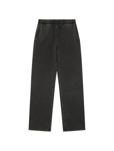 Entire Studios Straight Leg Track Pants In Black